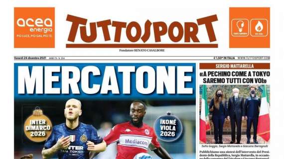 PRIMA PAGINA - Tuttosport: “Mercatone di Natale!”