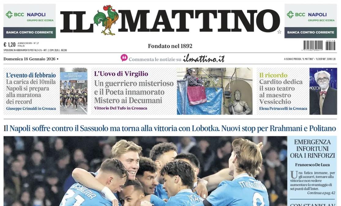 Il Mattino: "Non molla nessuno"