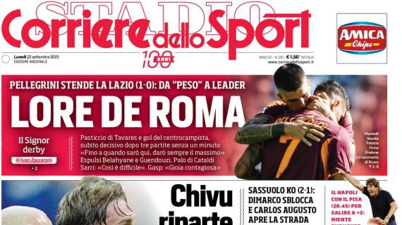 Corriere dello Sport: "Conte prova l'allungo sulla Juve"