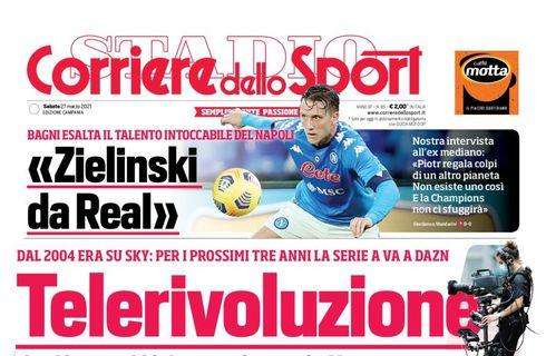 PRIMA PAGINA - CdS Campania - Bagni: "Zielinski da Real"