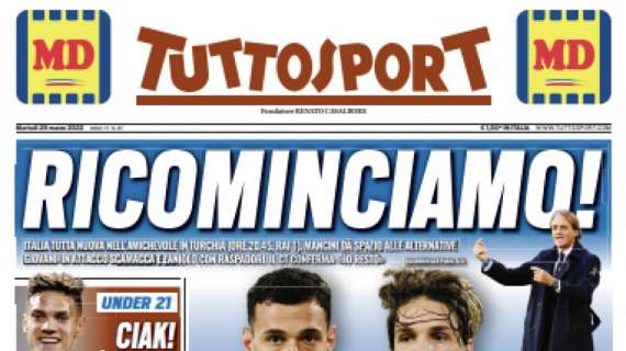 PRIMA PAGINA - Tuttosport: “Ricominciamo”