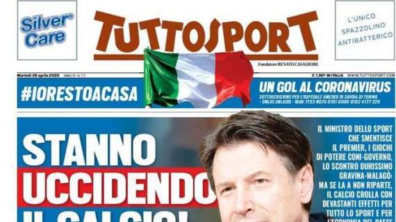 PRIMA PAGINA - Tuttosport: "Stanno uccidendo il calcio!"