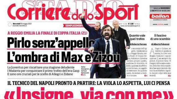 PRIMA PAGINA - CdS: "'Insigne, via con me'. Gattuso in uscita tenta il capitano azzurro"