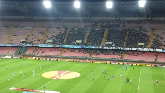 Napoli-Trabzonspor, i dati ufficiali di spettatori e incasso