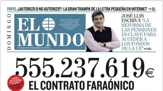 PRIMA PAGINA - El Mundo sbatte in copertina il contratto di Messi: mezzo miliardo in 4 anni!