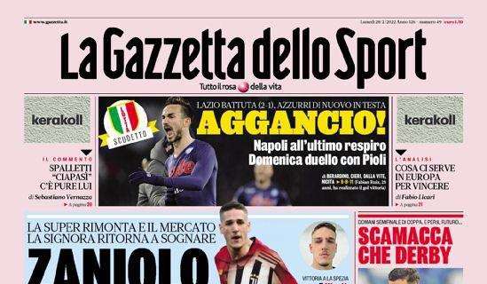 PRIMA PAGINA - Gazzetta dello Sport: "Aggancio!"