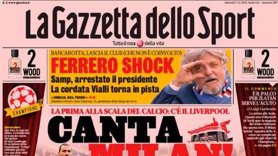 PRIMA PAGINA - Gazzetta: "Incanta Inter. Ferrero shock"