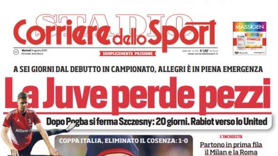 PRIMA PAGINA - Corriere dello Sport: “Raspa-Napoli: l’ultimo scatto di De Laurentiis”