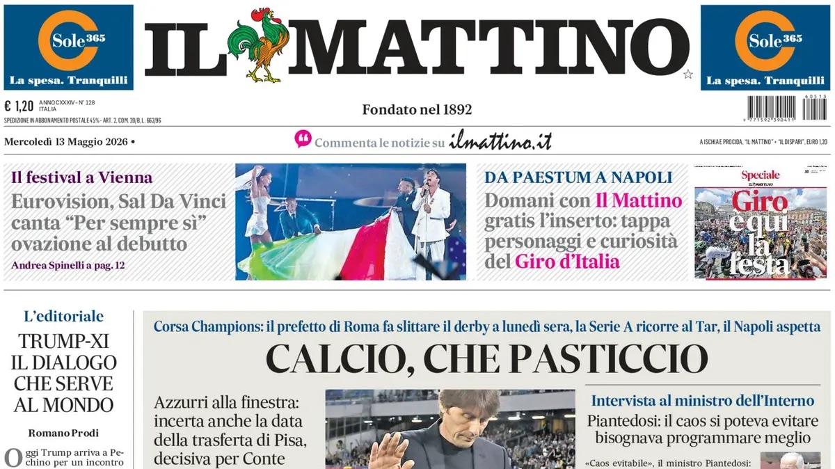 Caos calendari, Il Mattino: “Calcio, che pasticcio”