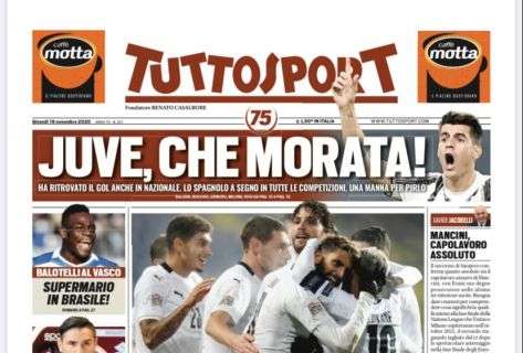 PRIMA PAGINA - Tuttosport: "Mossa Inter, tutto su Milik"