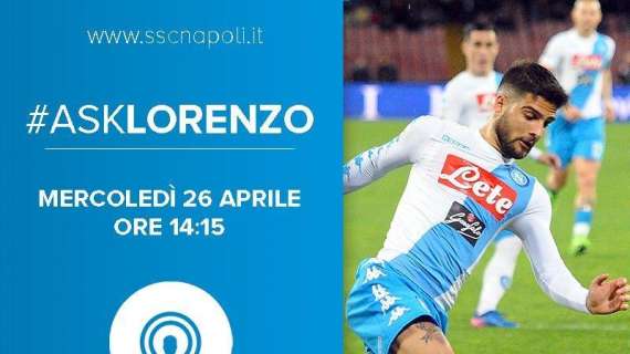 SSC Napoli annuncia: "Mercoledì Insigne in diretta su Facebook, #AskLorenzo per le domande al Magnifico"