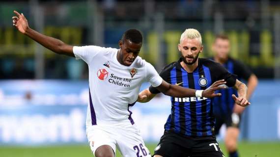 Inter-Fiorentina, 1-0 all'intervallo: viola pericolosi ma un rigore aiuta i nerazzurri