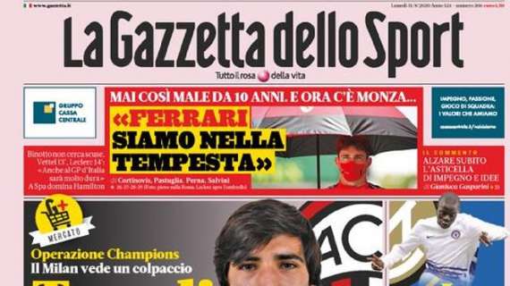 PRIMA PAGINA - Gazzetta: "Tonali, che diavolo! Kanté e Vidal per Conte"