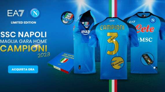 FOTOGALLERY - SSC Napoli, nuova maglia celebrativa per lo scudetto: info e dettagli