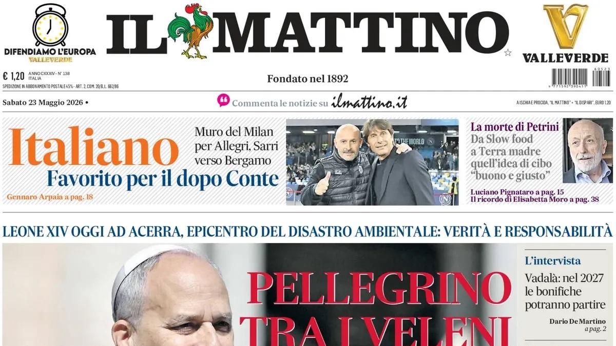 Niente Sarri e Allegri, Il Mattino: "Italiano favorito per il dopo Conte"