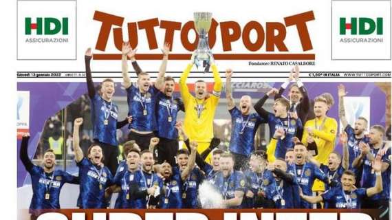 PRIMA PAGINA - Tuttosport: "Super Inter, Juve a testa alta"