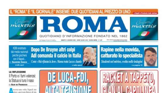 Il Roma: "ADL comanda il calcio in Italia. Dopo De Bruyne altri colpi"