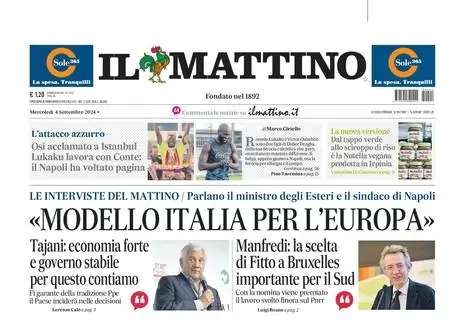 Il Mattino: "Osi osannato a Istanbul, Lukaku lavora con Conte: il Napoli ha voltato pagina"