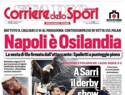 PRIMA PAGINA - CdS: "Napoli primo! Spalletti a punteggio pieno"