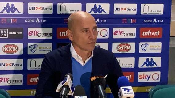 Brescia, Corini in conferenza: "Li abbiamo fatti correre, ma serviva un po' di fortuna..."