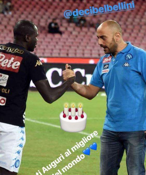FOTO - Il messaggio di Koulibaly a Decibel Bellini: "Auguri al miglior speaker del mondo"