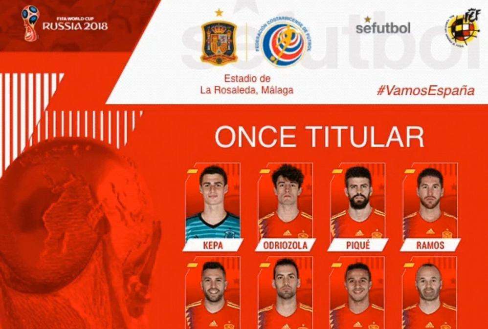 Spagna-Costa Rica, formazioni ufficiali: ancora panchina per Callejon, out anche Reina