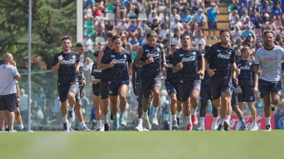Quanta corsa a Castel di Sangro: azzurri stremati, le immagini dell'allenamento di oggi