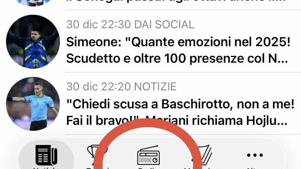 NOVITA'! Aggiorna l'app di Tutto Napoli: c'è la sezione diretta a "Radio Tutto Napoli"