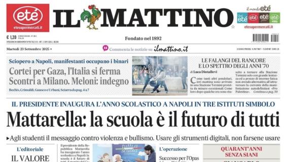 Il Mattino: "Prendi i punti e scappa"