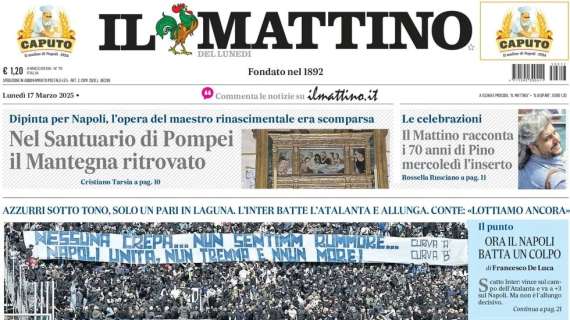 Il Mattino: “Venezia: una città velata di tristezza”