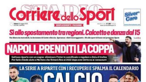 PRIMA PAGINA - CdS Campania: "Mertens pronto alla firma, rinnovo fino al 2022"