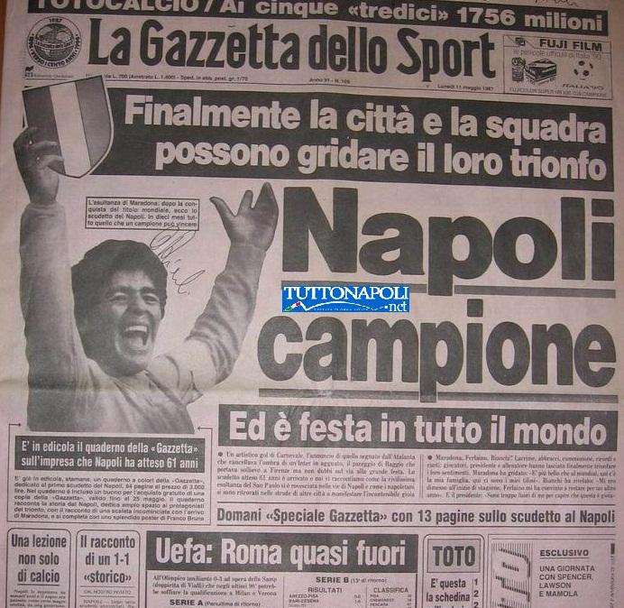 VIDEO - 10 maggio '87, la storia ha voluto una data: Napoli campione d'Italia 