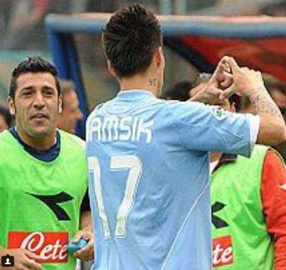FOTO - Montervino ancora capitano esulta con Hamsik: "Vorrei abbracciarti, complimenti campione!"