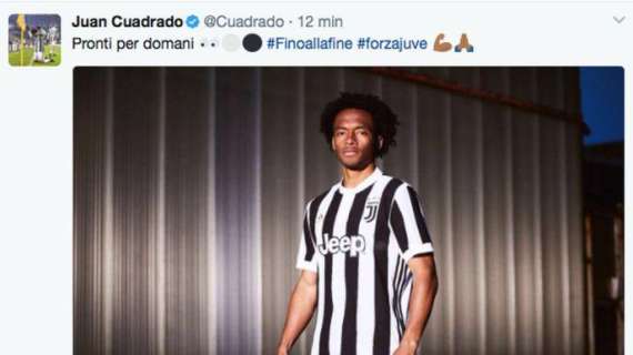 FOTO - Juventus, gaffe di Cuadrado: svela sui social la nuova maglia, poi cancella il tweet
