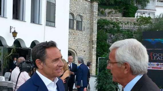 FOTO - Lippi e Prandelli ad Amalfi per Football Leader. L'ex viola non commenta i rumors