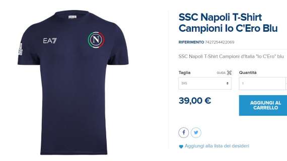 FOTOGALLERY - "Io c'ero!", in vendita le nuove maglie Scudetto: prezzi e dettagli