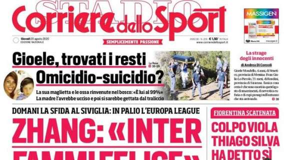 PRIMA PAGINA - CdS: "Il Coronavirus colpisce la Serie A"