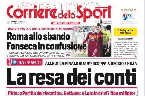 PRIMA PAGINA - CdS: "Supercoppa, la resa dei conti"