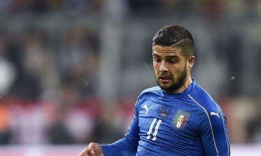 Insigne show! Il Magnifico sigla anche un assist per Belotti: Italia avanti 2-0