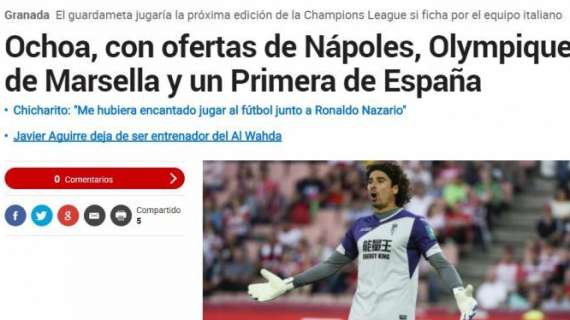 Marca insiste: Napoli e Marsiglia sullo svincolato Ochoa