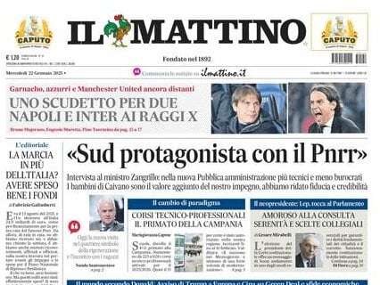 Il Mattino: "Garnacho, azzurri e Manchester United ancora distanti"