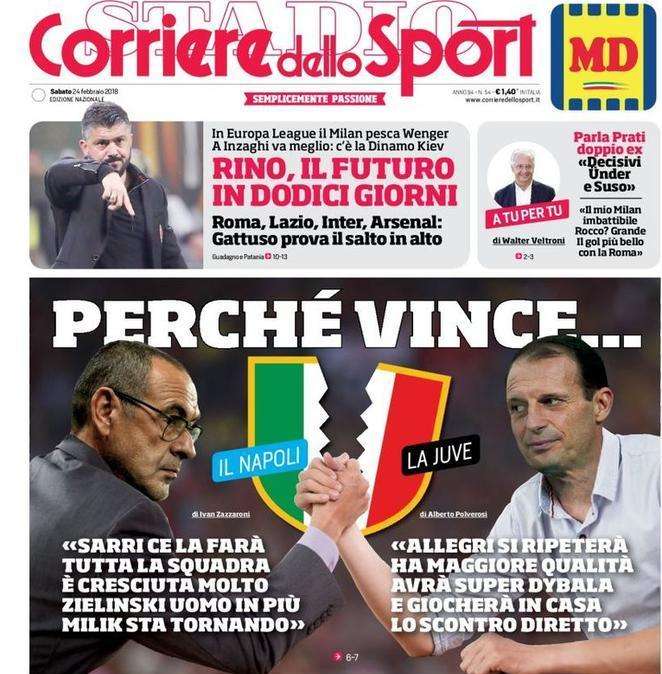 BUONGIORNO TUTTONAPOLI - Ecco le prime pagine dei quotidiani di oggi