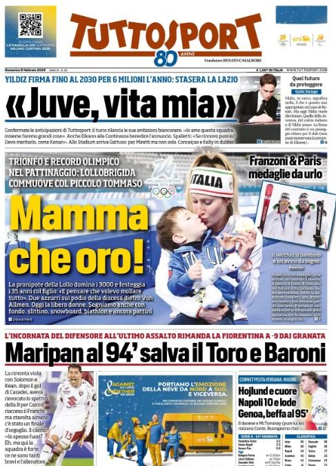 Tuttosport: "Hojlund e cuore, Napoli 10 e lode. Genoa, beffa al 95'".