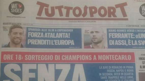 FOTO - Incredibile Tuttosport: in alcune zone d'Italia la prima pagina è senza Insigne tra CR7, Dzeko e Icardi