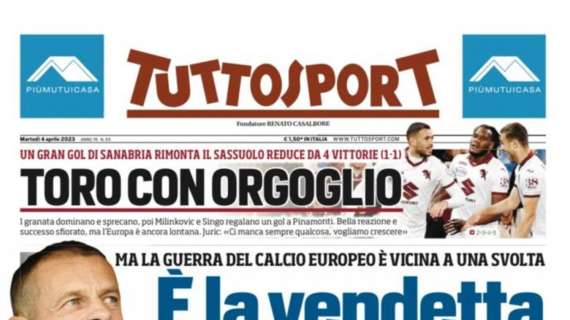 PRIMA PAGINA - Tuttosport: “Gestacci, tensioni. Il Napoli è inquieto”