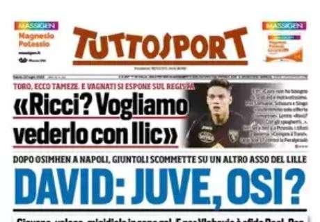 PRIMA PAGINA – Tuttosport: “Dopo Osimhen Giuntoli punta un altro asso del Lille”