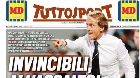 PRIMA PAGINA - Tuttosport: "Invincibili, all'assalto!"