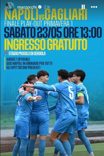Playout Primavera Napoli: a spingere gli azzurrini anche Mazzocchi e Meret