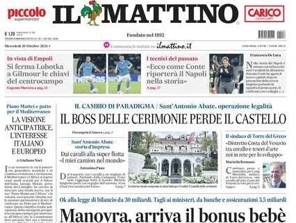 Il Mattino: "Si ferma Lobotka: a Gilmour le chiavi del centrocampo"