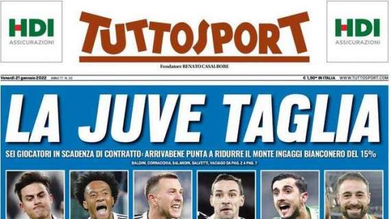 PRIMA PAGINA - Tuttosport: “A rischio Napoli-Salernitana”